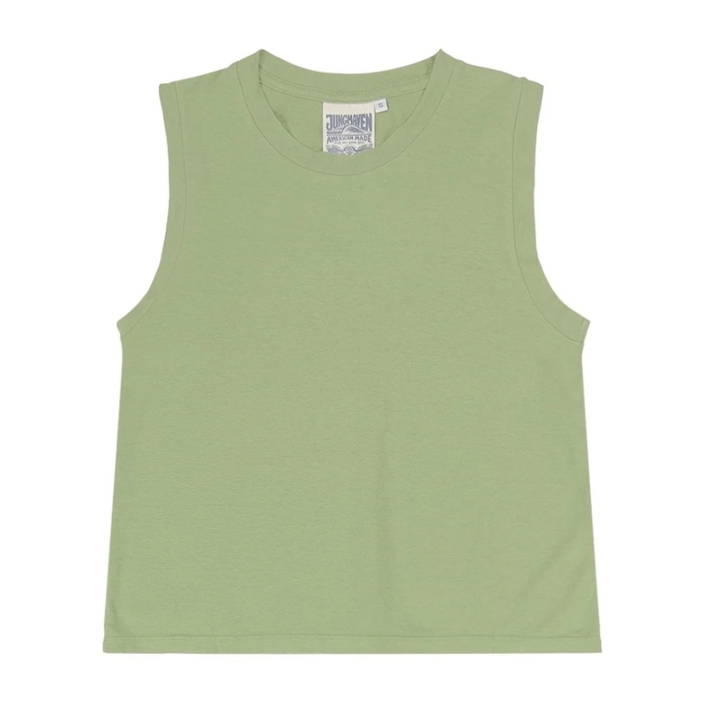 Jungmaven Phoenix Muscle Tee Hemp Green Small